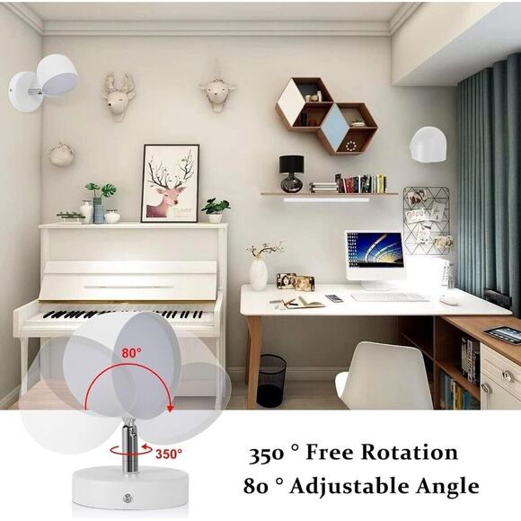 LED Wall Lights, 2 Pack, Turn On/Off With Touch - Picture 6 of 8